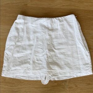 Abercrombie curve love White Linen Skort
